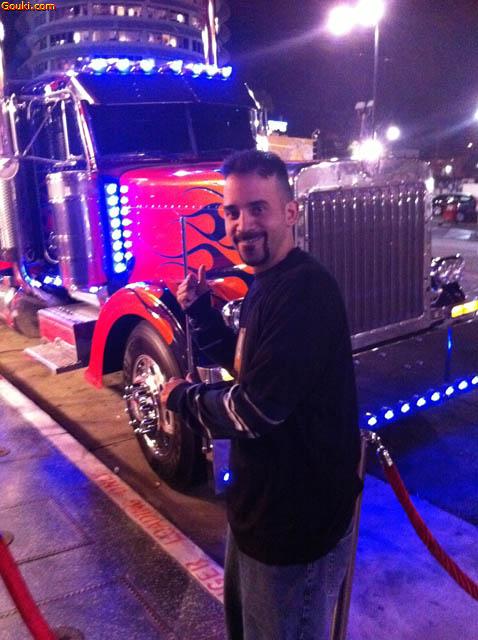 FnJimmy and Optimus at E3 Transformers Universe Party