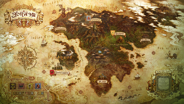 Final Fantasy XIV world map
